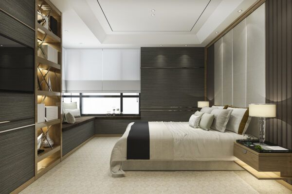 gold-modern-luxury-bedroom-suite-with-bookshelf-cushion-600x400